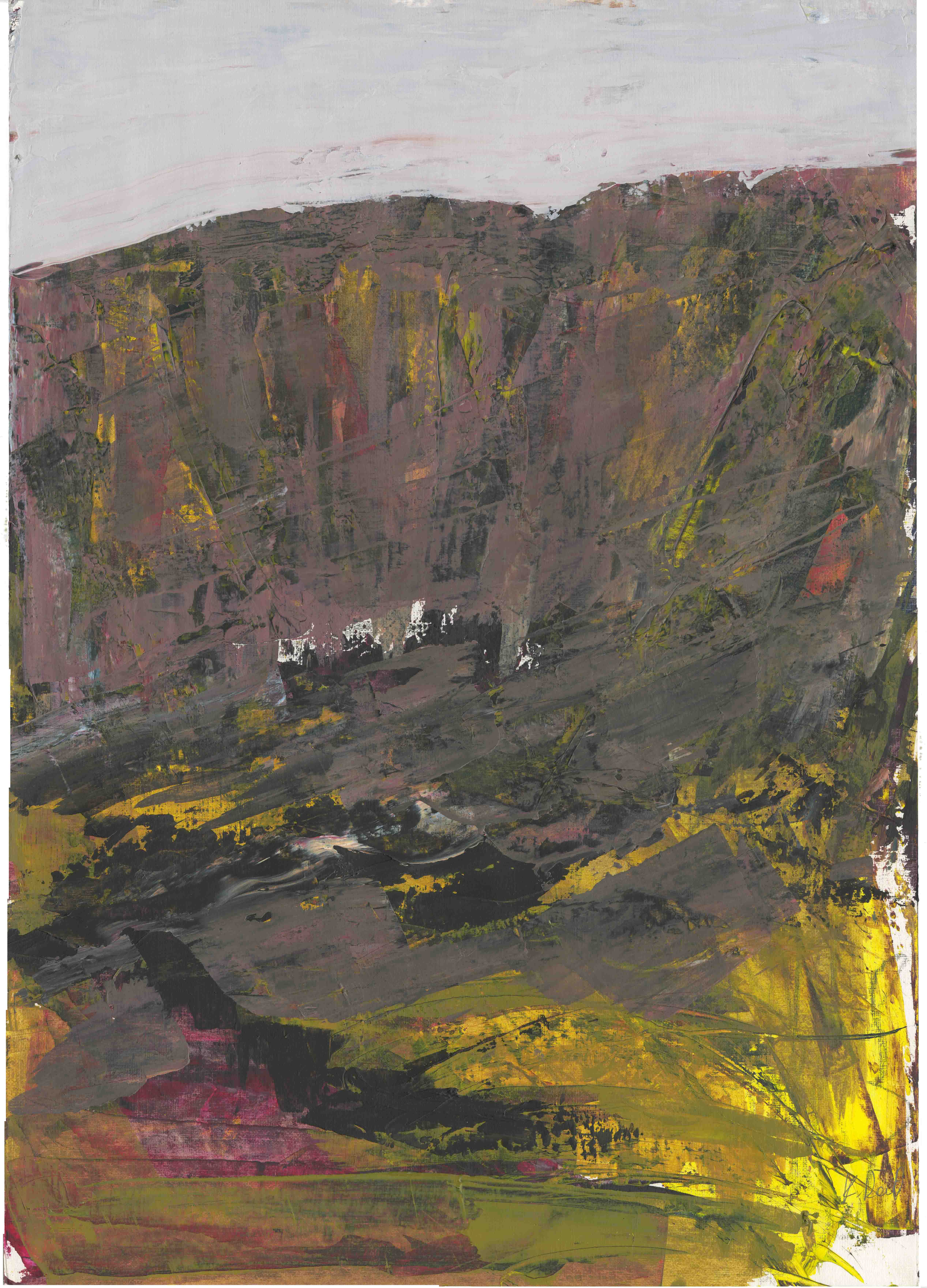 A work of art based on the natural landscape.